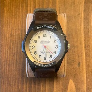 Coleman Black and olive green NIGHTSIGHT Watch